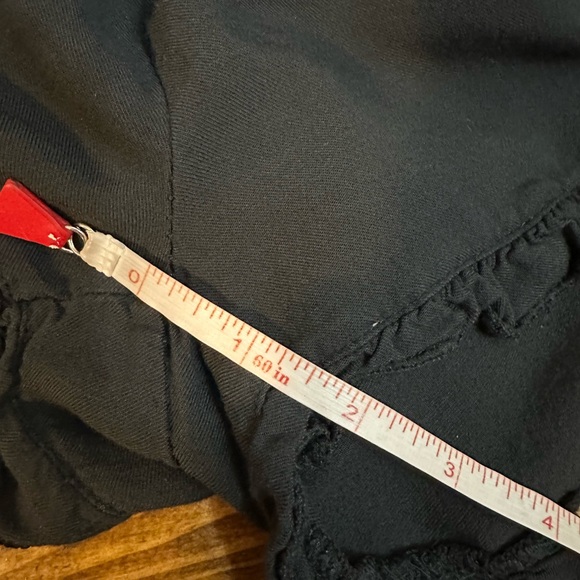 BRANDY MELVILLE One Size Fits All OFF SHOULDER Ruffle Drawstring Romper Black - Picture 8 of 9